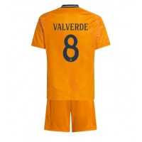 Maglia Calcio Real Madrid Federico Valverde #8 Seconda Divisa Bambino 2024-25 Manica Corta (+ pantaloncini)